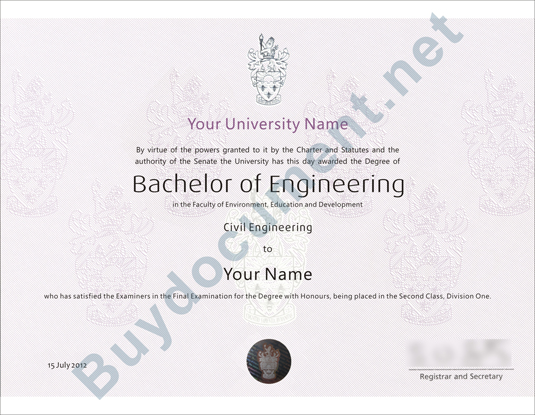 United Kingdom University Diploma/Degree