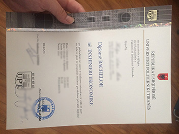 obtain Polytechnic University of Tirana fake diploma
