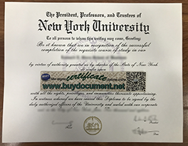 Fake New York University (NYU) Diploma and Transcript for sale