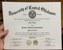 University of Central Oklahoma diploma sample, buy USA fake degree