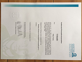 Goethe University Frankfurt fake diploma order