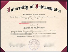 University of Indianapolis diploma sample