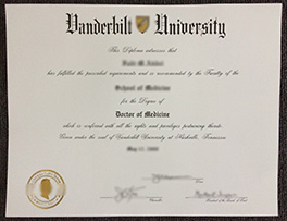 buy Vanderbilt University fake certificate