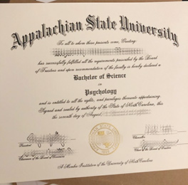 reproduce Appalachian State University diploma