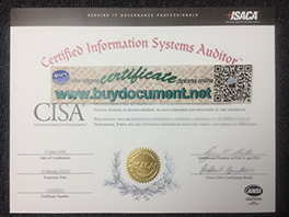 CISA Fake Certificate Provide by the Website-Buydocument