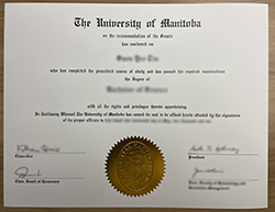 The University of Manitoba（U of M）Diploma. University of Manitoba Transcript.
