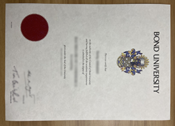 A copy of the Bond University diploma certificate.