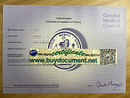 General Medical Council Certificate For Sale