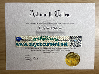 Buy Fake Ashworth College Diploma
