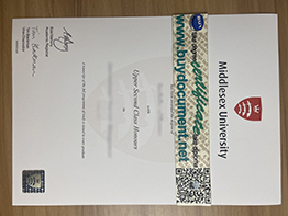 Fake Middlesex University Diploma With Transceipt.