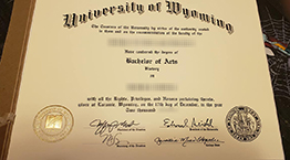 Fake University of Wyoming Bachelor's Degree For Sale.