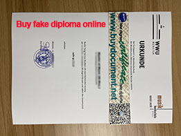Fake University of Münster Diploma, WWU Münster Urkunde.