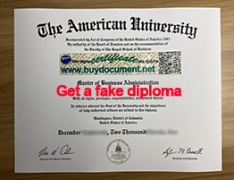Buy A Fake American University Diploma Replica. AU Degree.