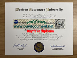 Buy A Fake Western Governors University Diploma Online.