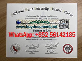 Fake California State University Channel Islands diploma for sale.