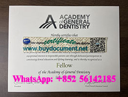 How can I get a fake Academy of General Dentistry certificate?