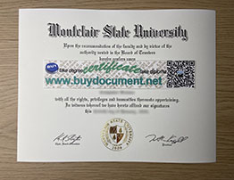 Montclair State University diploma for sale. Montclair degree.