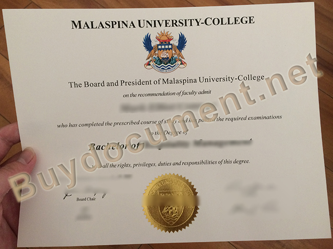 Malaspina University College fake diploma, Malaspina University College degree