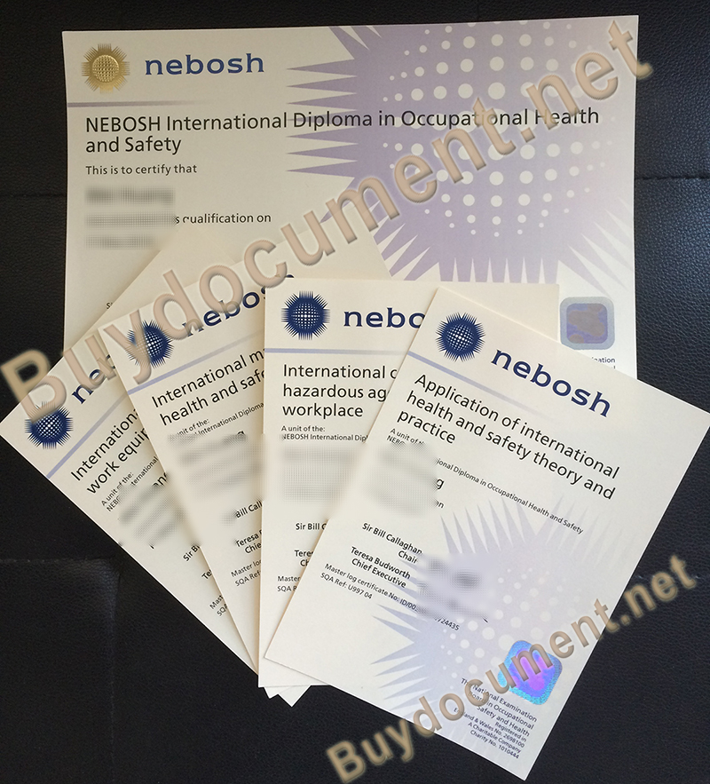 buy fake NEBOSH certificate, NEBOSH certificate sample