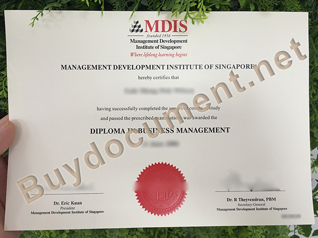 buy fake MDIS diploma, MDIS certificate sample