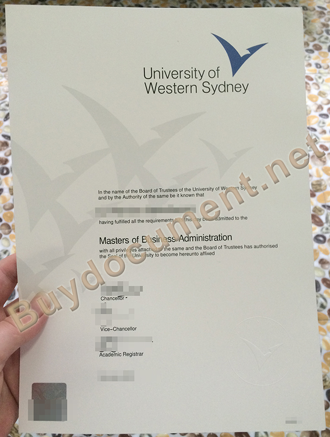 fake Western Sydney University degree, Western Sydney University diploma