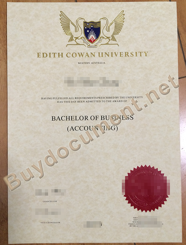 Edith Cowan University degree sample, Edith Cowan University diploma order