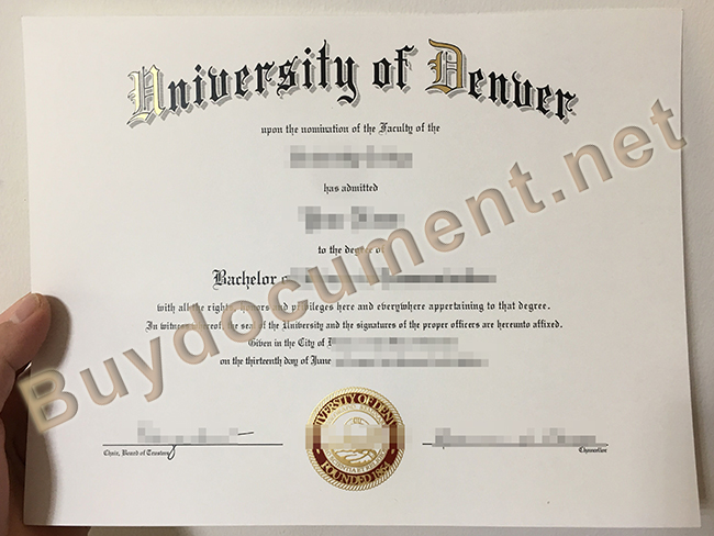 buy fake University of Denver diploma, University of Denver degree sample