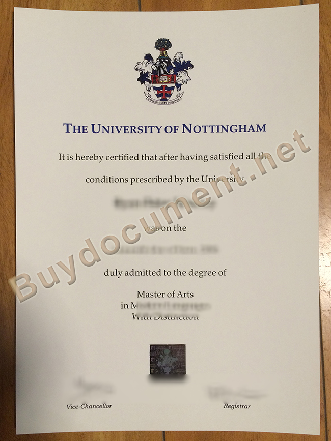 buy University of Nottingham fake degree, University of Nottingham diploma order