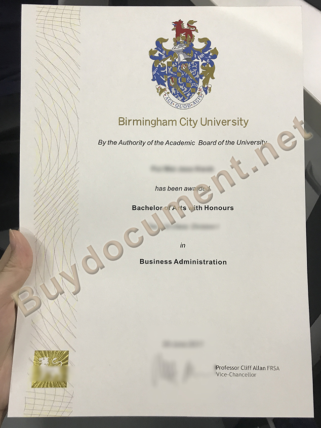 fake Birmingham City University diploma, Birmingham City University degree order