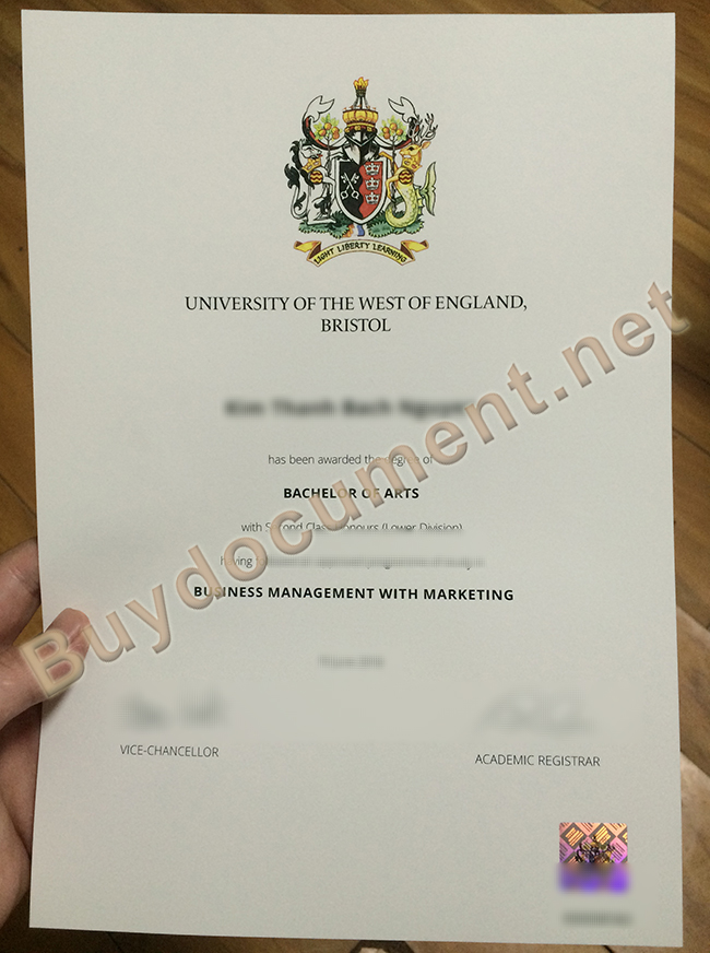 fake University of the West of England diploma, University of the West of England degree