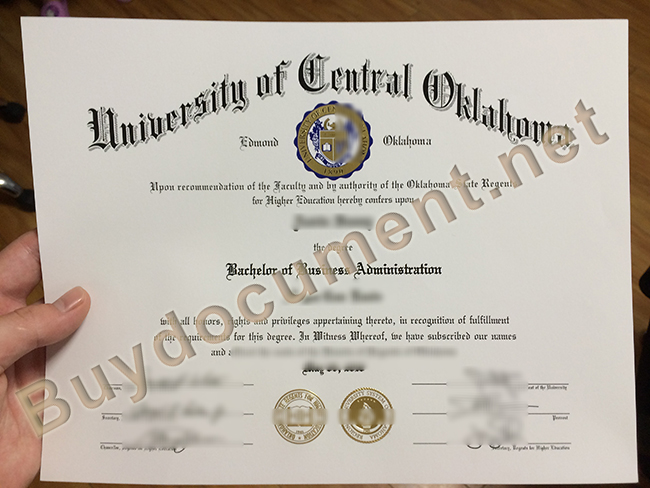 University of Central Oklahoma fake diploma, University of Central Oklahoma degree