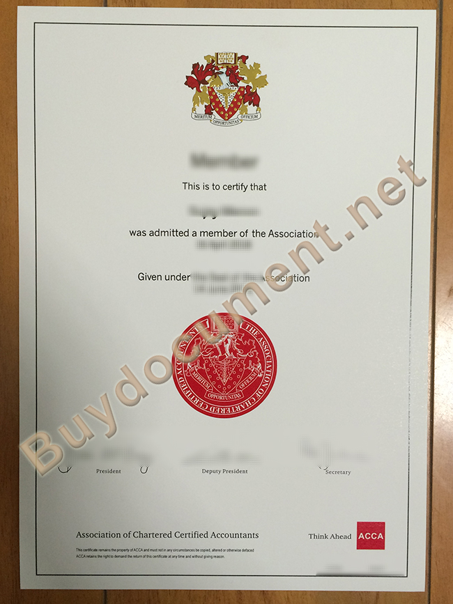 buy ACCA fake certificate, ACCA certificate order