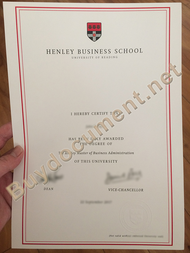 fake Henley Business School diploma, Henley Business School degree sample