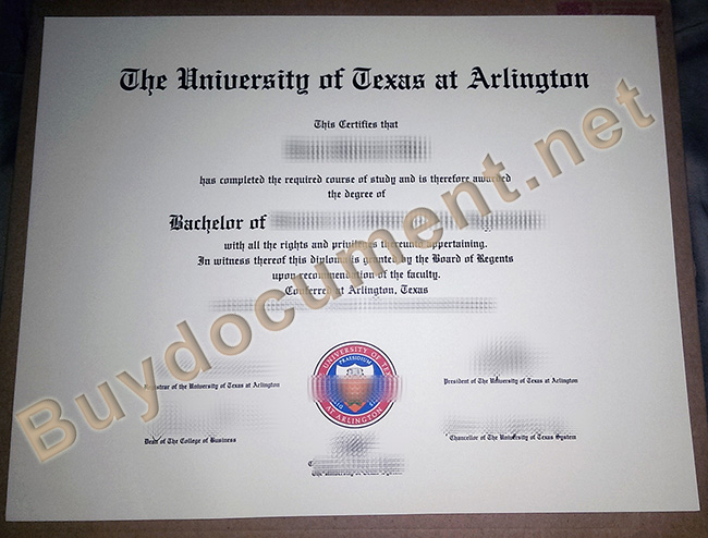 University of Texas of Arlington diploma, University of Texas of Arlington degree