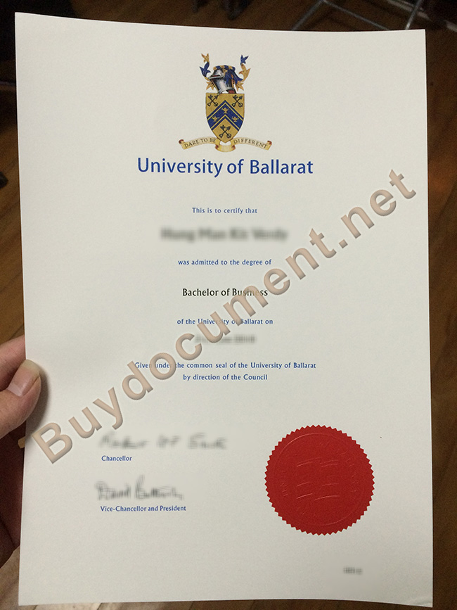 University of Ballarat diploma, University of Ballarat degree