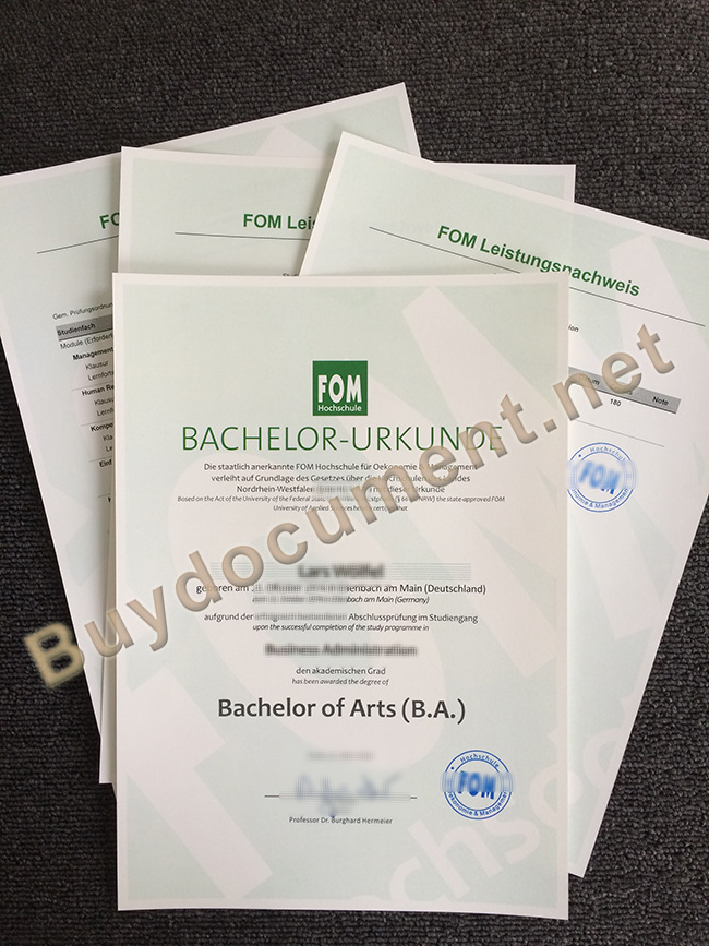 FOM degree, FOM fake diploma