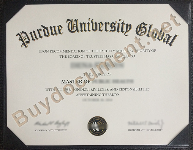 Purdue University Global diploma, Purdue University Global degree