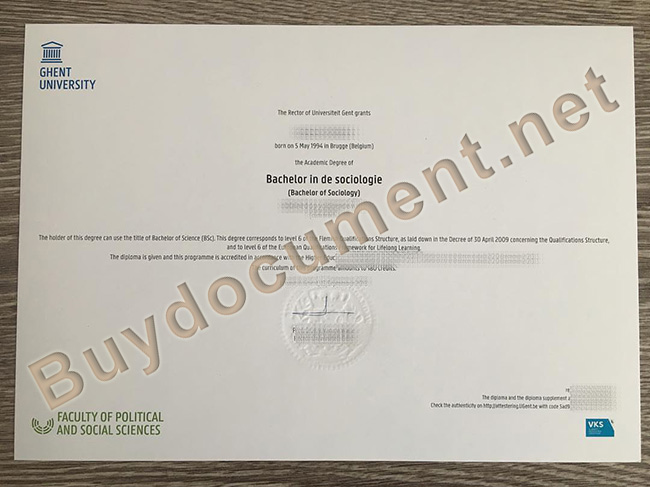 Ghent University diploma, Ghent University degree