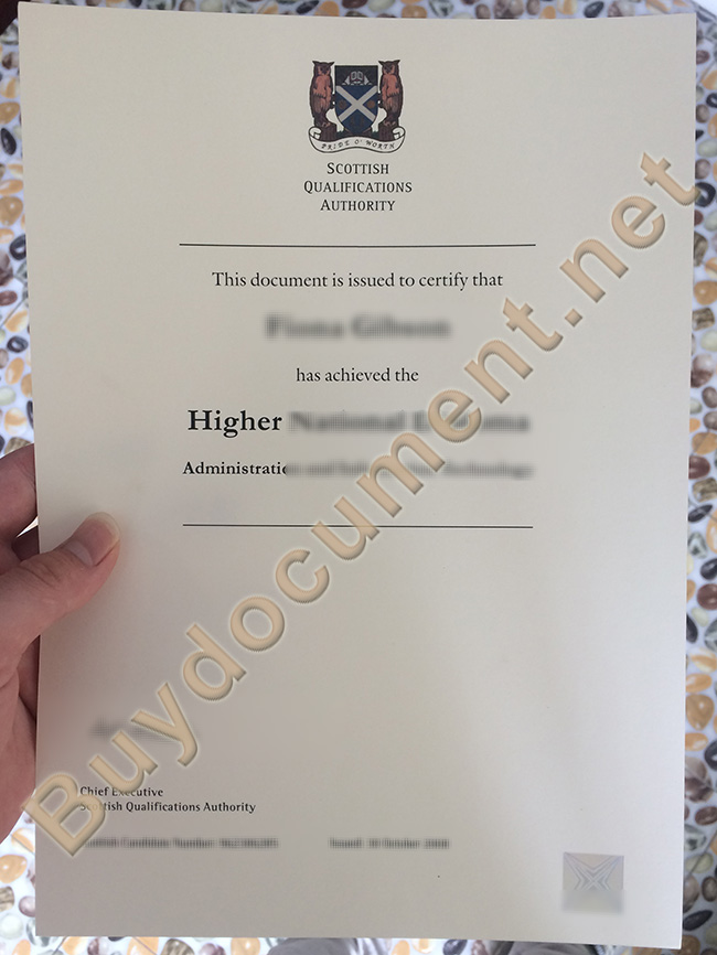 SQA diploma, SQA fake certificate