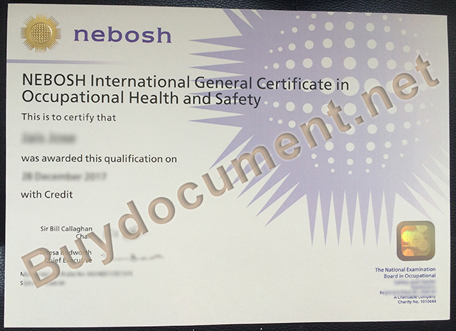 NEBOSH certificate, fake NEBOSH certificate