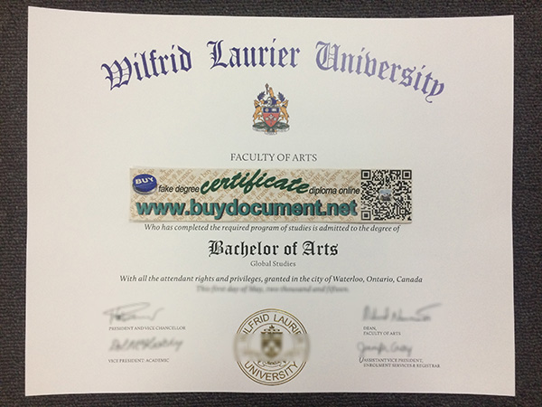 buy fake diploma online, fake Wilfrid Laurier University degree