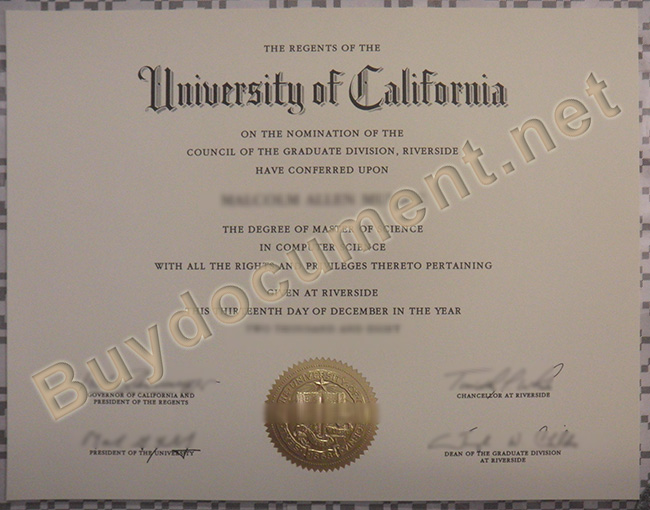 UC Riverside diploma, fake UC Riverside degree