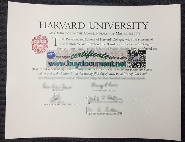 Harvard University Diploma, Fake Harvard University Degree
