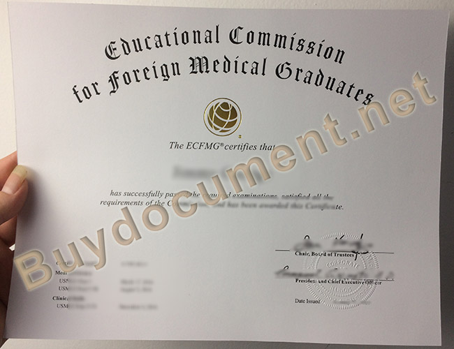 ECFMG certificate, ECFMG fake certificate