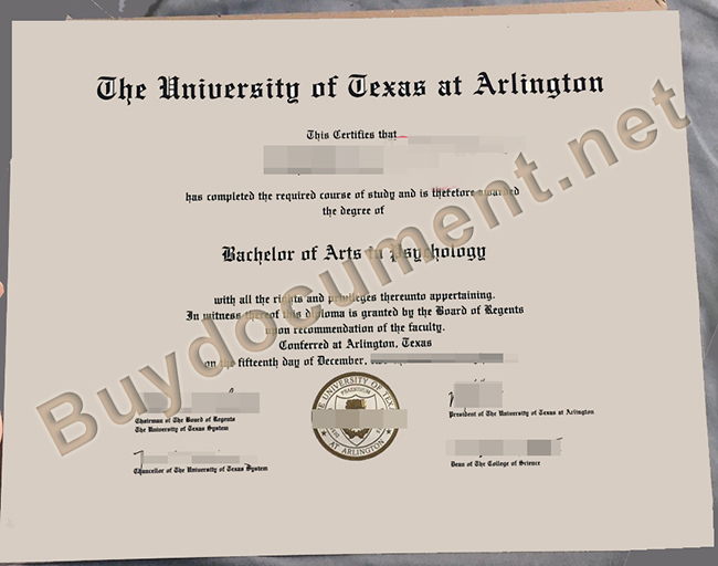 University of Texas at Arlington diploma, UT Arlington Fake Degree
