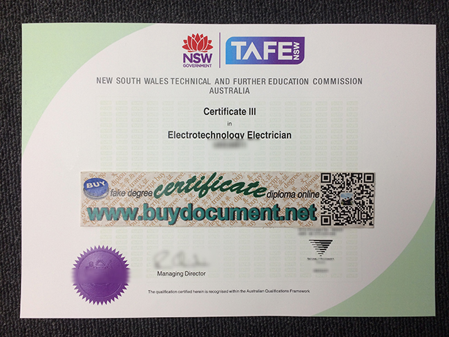 TAFE NSW certificate, buy fake diploma, fake degree
