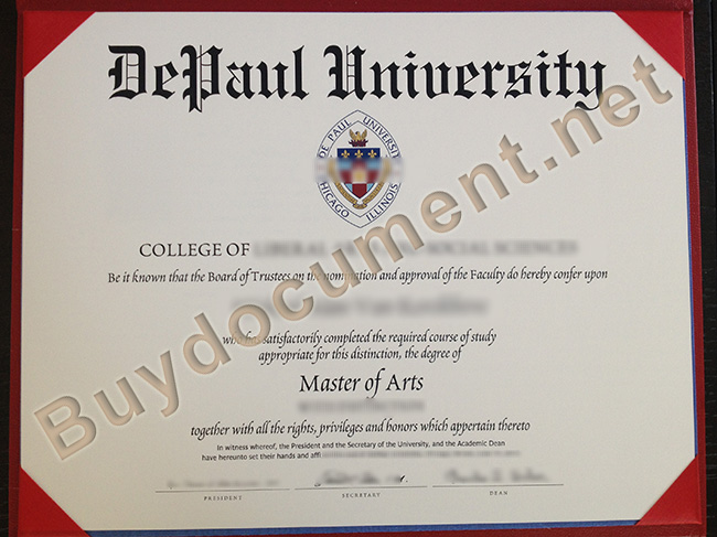 DePaul University diploma, fake DePaul University degree