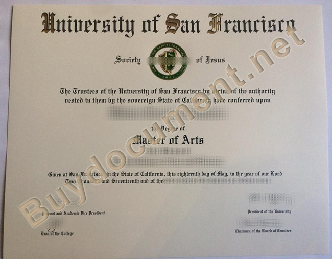University of San Francisco diploma, fake University of San Francisco degree, buy fake diploma online