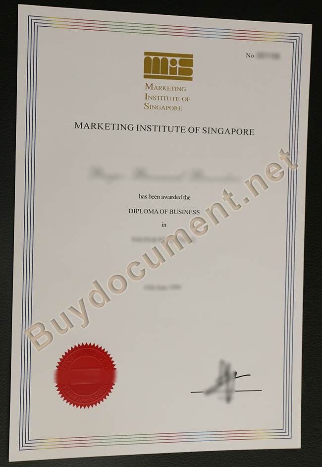 Marketing Institute of Singapore diploma, fake MIS certificate