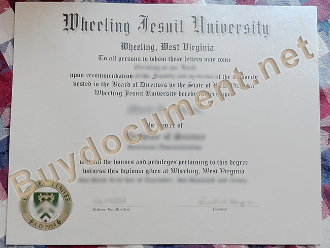 fake Wheeling Jesuit University diploma, WJU degree, buy fake certificate